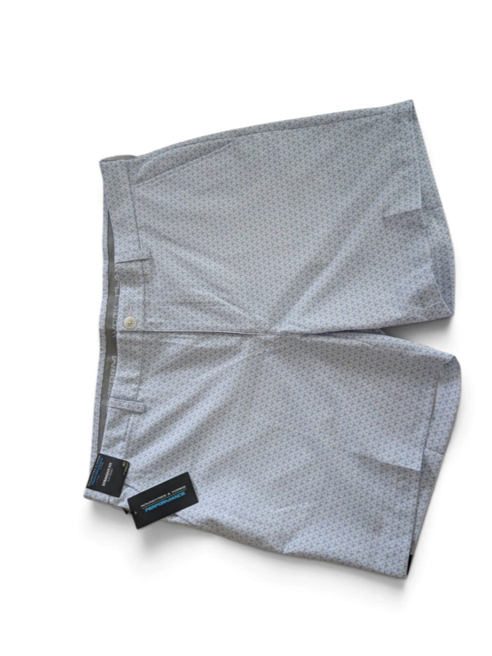Roundtree & Yorke Performance Golf Shorts Size 40 Blue NWT - Picture 2 of 6
